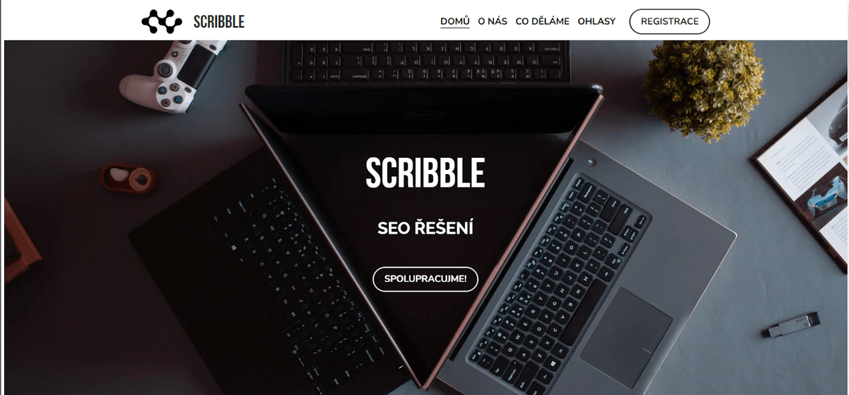 Šablona Scribbles: Čmáranice pro domácí podnikání Šablona Scribbles: Čmáranice pro domácí podnikání