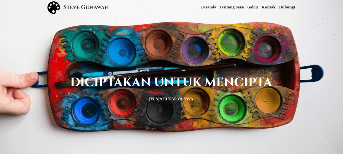 Templat Galeri Hayes dari Strikerly Templat Galeri Hayes dari Strikerly