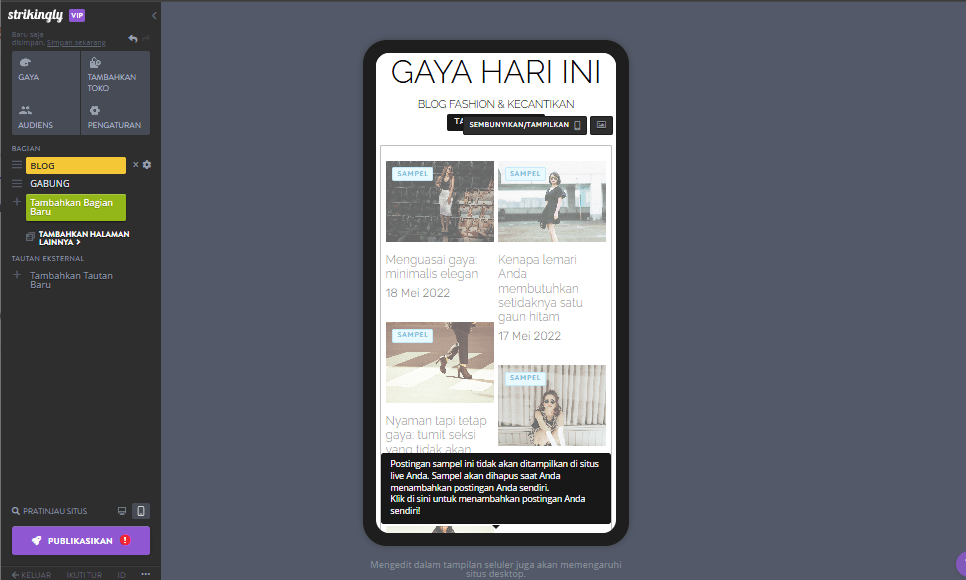 Peran Strikingly dalam Kepemilikan Bisnis yang Sukses - Responsivitas Seluler Peran Strikingly dalam Kepemilikan Bisnis yang Sukses - Responsivitas Seluler