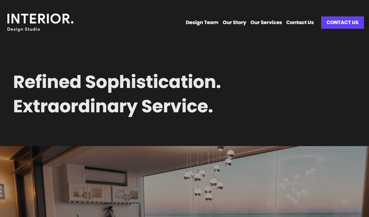 Création d'un site web pour un décorateur d'intérieur présentant les projets de ses clients. Création d'un site web pour un décorateur d'intérieur présentant les projets de ses clients.