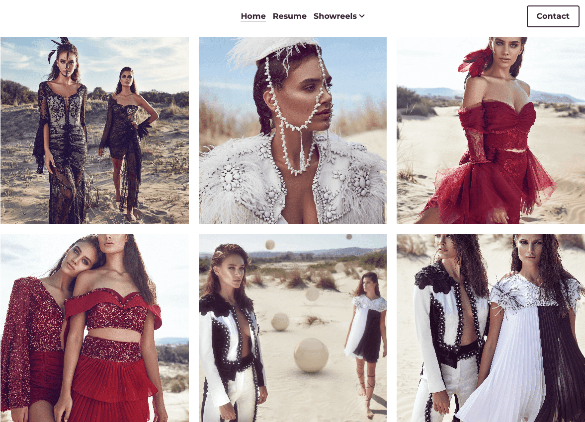 Templat Portofolio Pemodelan Karin Blanco dari Strikingly Templat Portofolio Pemodelan Karin Blanco dari Strikingly