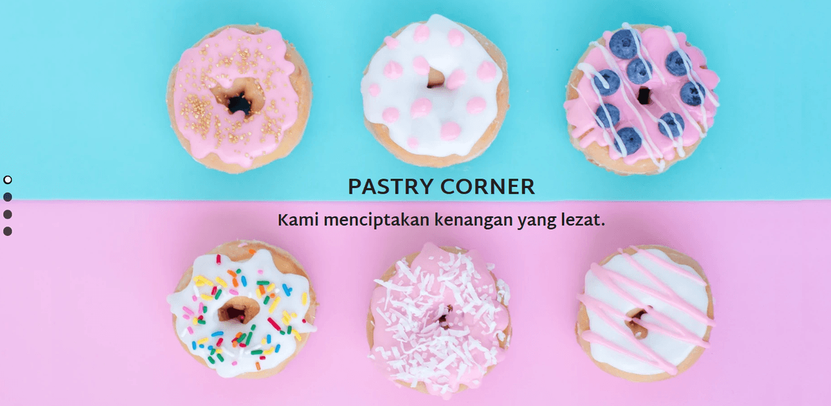 Templat Halaman Arahan Pojok Kue dari Strikingly Templat Halaman Arahan Pojok Kue dari Strikingly