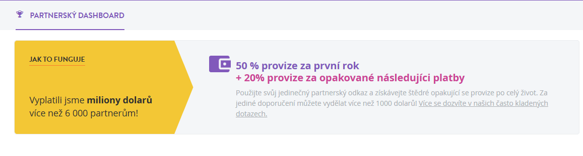 Oznamovací banner s partnerským programem Strikingly Oznamovací banner s partnerským programem Strikingly