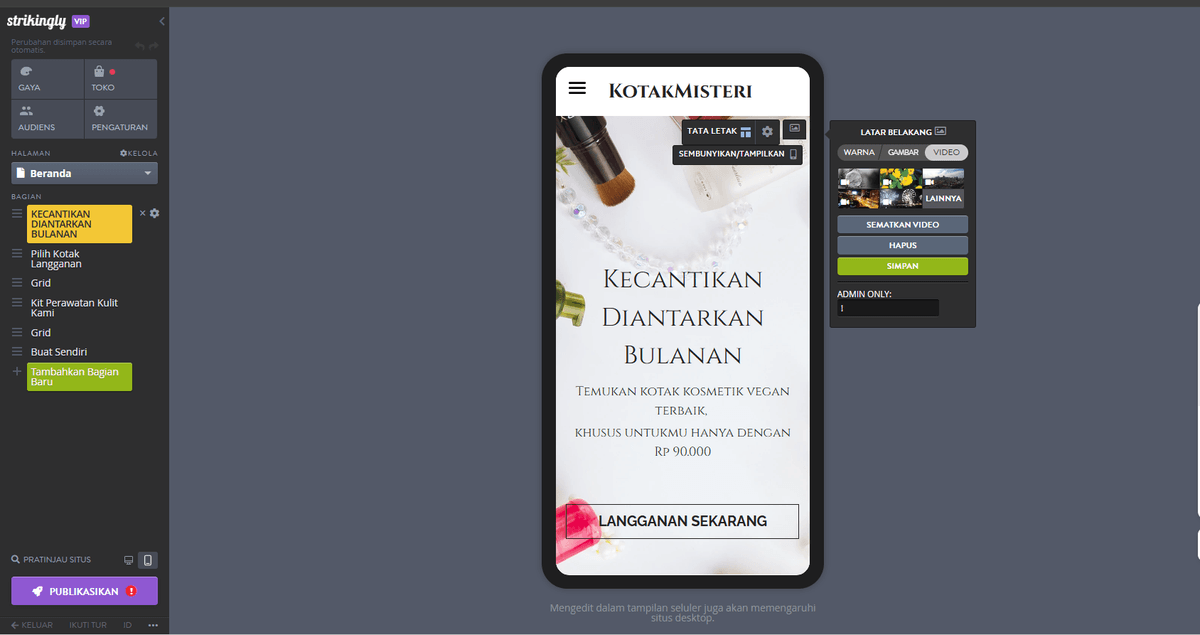 Editor Seluler yang Mencolok Editor Seluler yang Mencolok