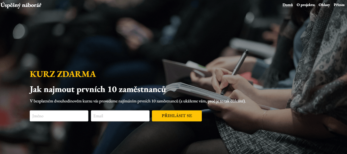 Šablona Recruiter Success od Strikingly Šablona Recruiter Success od Strikingly