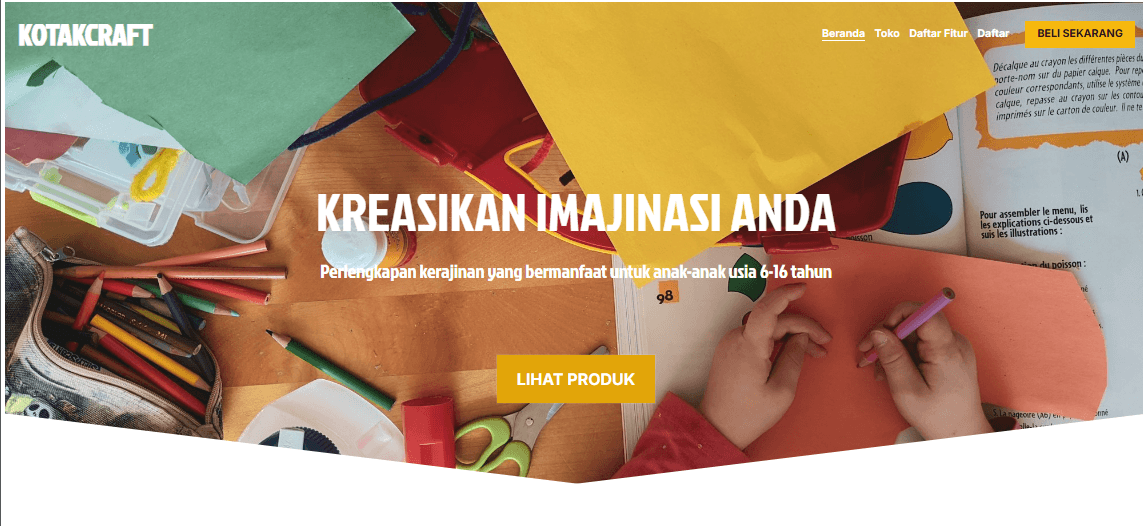 Template Retail Online CraftBox dengan Strikingly Template Retail Online CraftBox dengan Strikingly