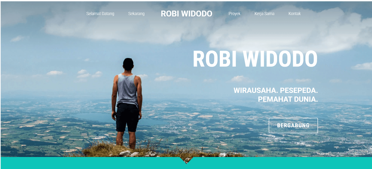 Template Jaringan Pribadi Cerah dari Strikingly Template Jaringan Pribadi Cerah dari Strikingly