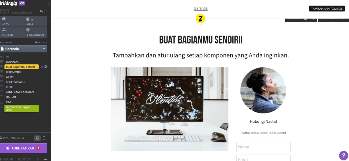 Editor Mencolok dengan Buat Bagian Anda Sendiri Editor Mencolok dengan Buat Bagian Anda Sendiri