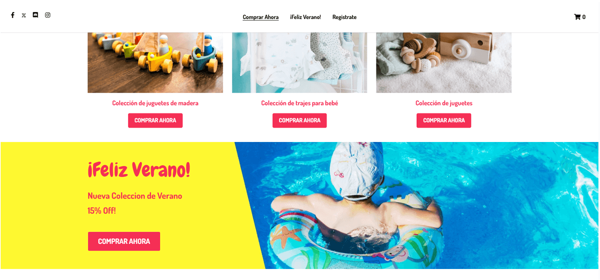 Plantilla de tienda online Peggi de Strikingly Plantilla de tienda online Peggi de Strikingly