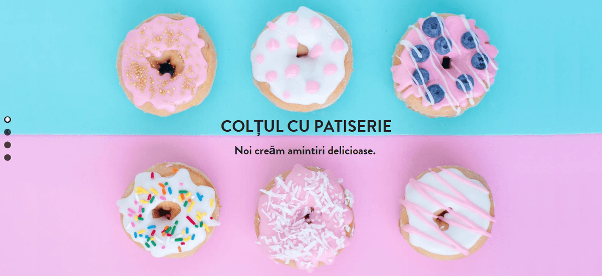 Șablon de colț de patiserie de la Strikingly Șablon de colț de patiserie de la Strikingly