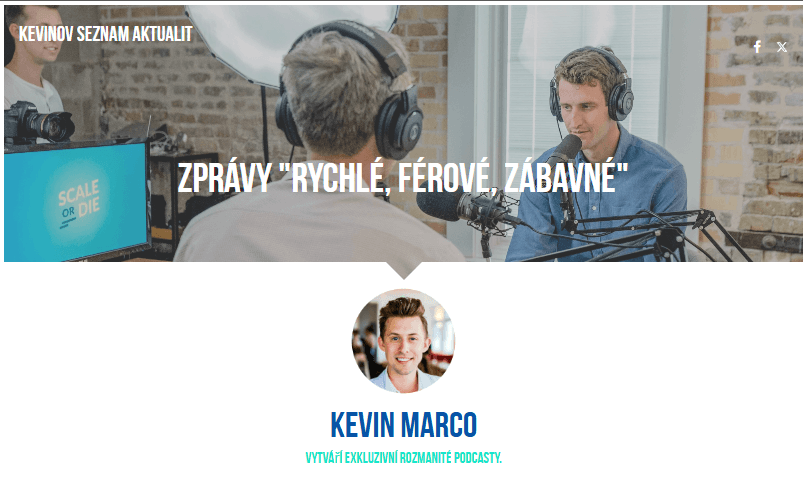 Šablona podcastů od Strikingly Šablona podcastů od Strikingly
