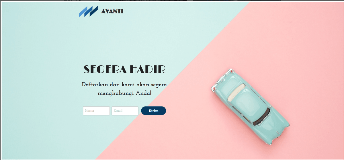 Templat Halaman Arahan Avanti dari Strikingly Templat Halaman Arahan Avanti dari Strikingly