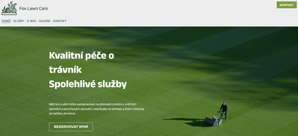 Šablona krajinářské firmy od Strikingly Šablona krajinářské firmy od Strikingly