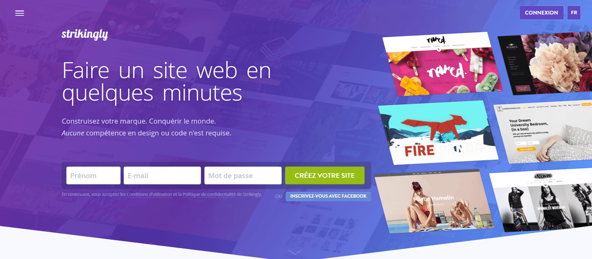 Page de Destination Strikingly Page de Destination Strikingly