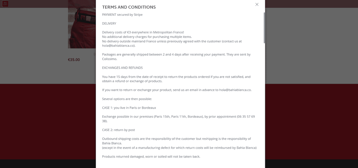 Kebijakan pengembalian dana Bahia Kebijakan pengembalian dana Bahia