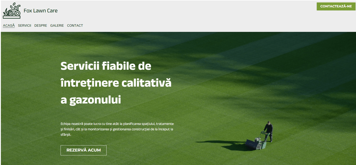 Șablon pentru companie de peisagistică de la Strikingly Șablon pentru companie de peisagistică de la Strikingly