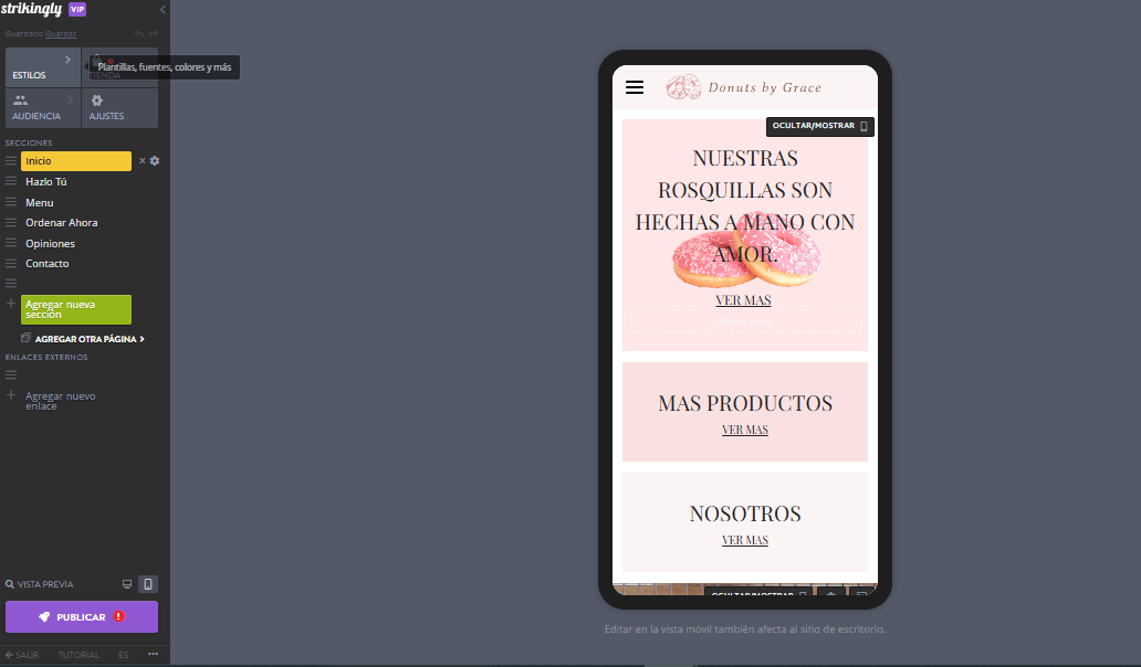 Editor sorprendentemente móvil Editor sorprendentemente móvil