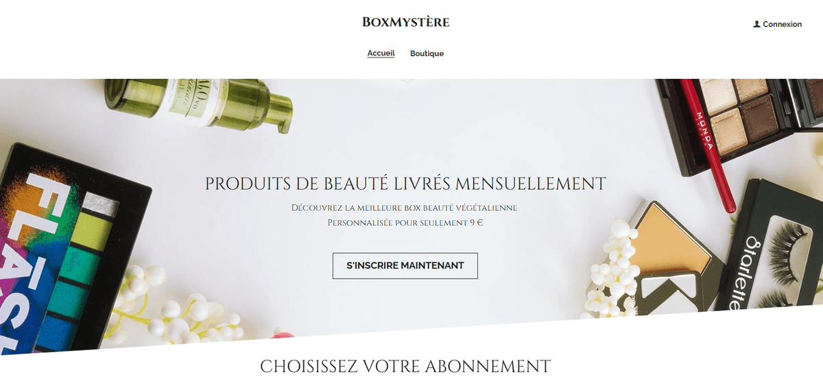 Modèle de boîte mystère Modèle de boîte mystère