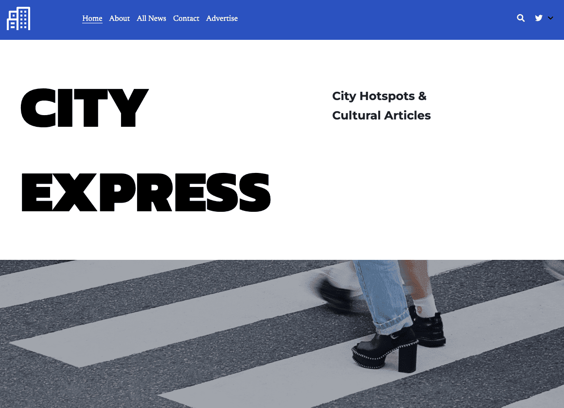 Templat Majalah Online CityExpress dari Strikingly Templat Majalah Online CityExpress dari Strikingly