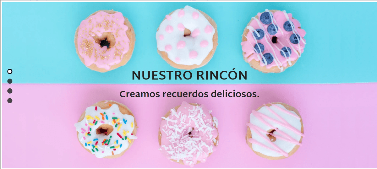 Plantilla para esquinas de pastelería de Strikingly Plantilla para esquinas de pastelería de Strikingly