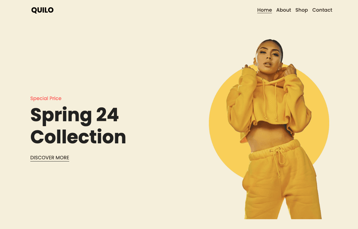 Plantilla Quilo de Strikingly Plantilla Quilo de Strikingly