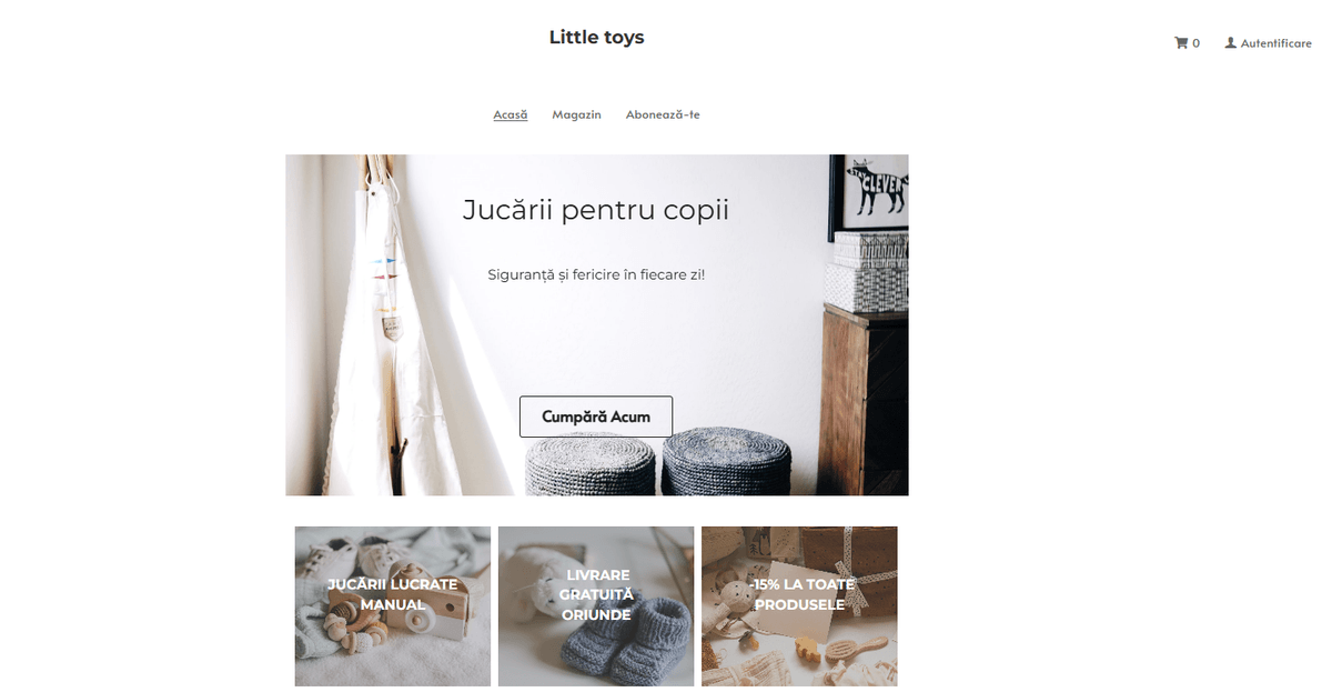 Șablon de magazin online pentru jucării mici de la Strikingly Șablon de magazin online pentru jucării mici de la Strikingly