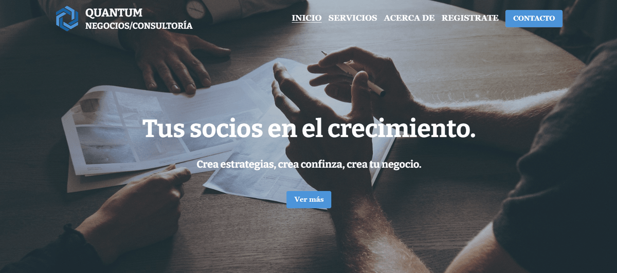 Plantilla cuántica de Strikingly Plantilla cuántica de Strikingly