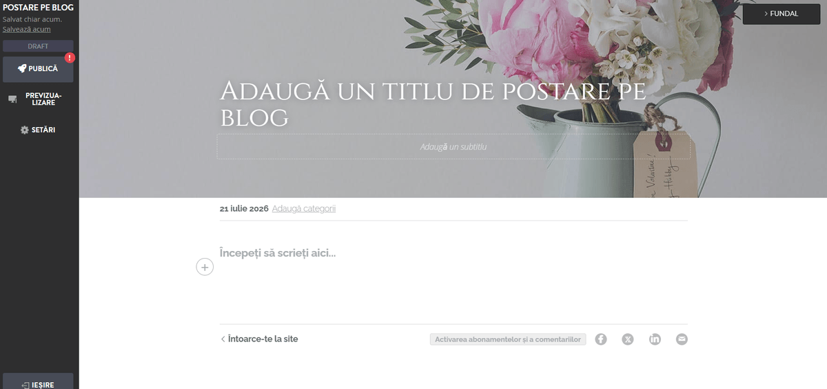 Editor de articole de blog Strikingly Editor de articole de blog Strikingly