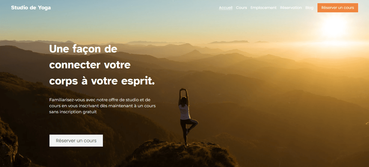 Modèle de yoga Modèle de yoga