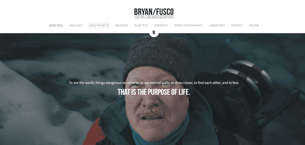 Fusco videographer portfolio website Fusco videographer portfolio website