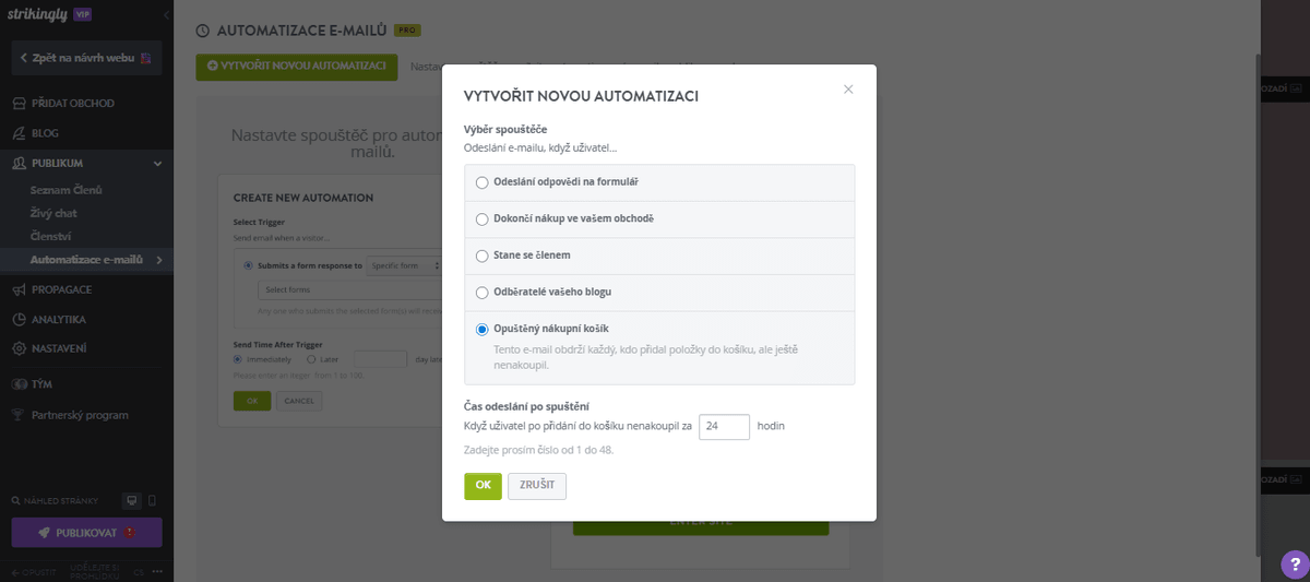 Jak může Strikingly pomoci s e-mail marketingem - Funkce e-mailů pro e-commerce Jak může Strikingly pomoci s e-mail marketingem - Funkce e-mailů pro e-commerce