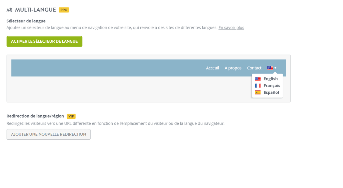 Changeur de langue remarquable Changeur de langue remarquable