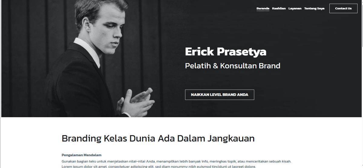 Templat Konsultasi Manajemen Pelatih Merek dari Strikingly Templat Konsultasi Manajemen Pelatih Merek dari Strikingly