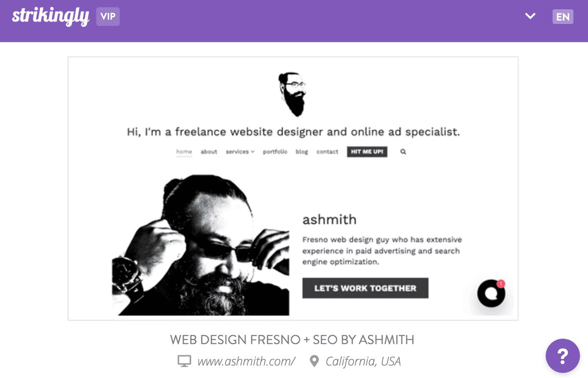 Sitio web de Ashsmith Sitio web de Ashsmith