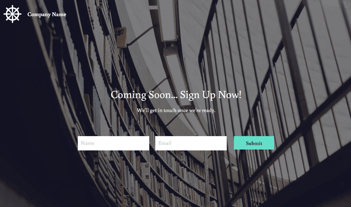 Plantilla de portada sencilla de Strikingly Plantilla de portada sencilla de Strikingly