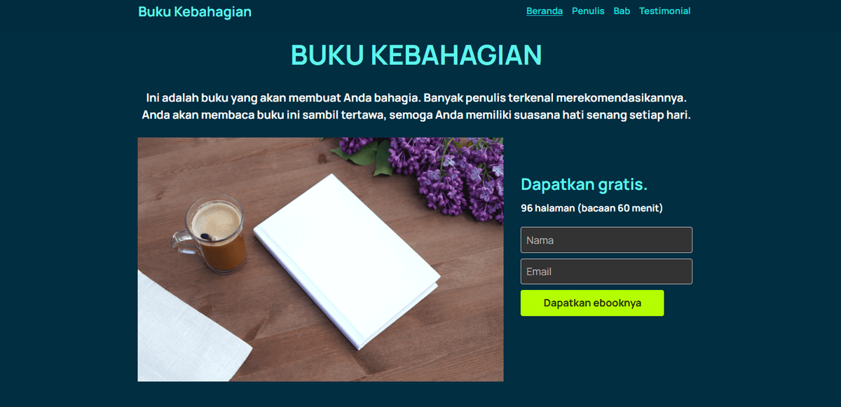 Templat Buku Bahagia dari Strikenly Templat Buku Bahagia dari Strikenly