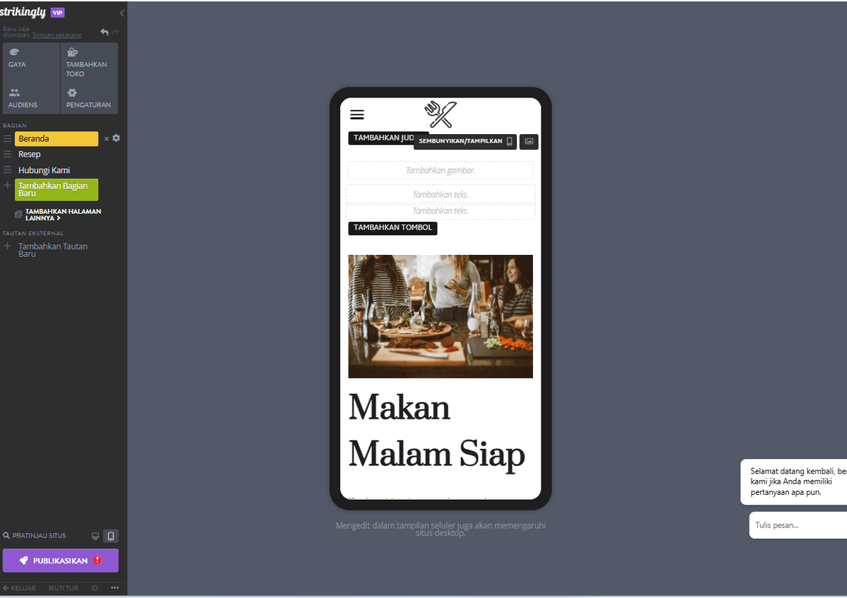 Cara Menggunakan Strikingly untuk Menjual Produk yang Menguntungkan - Optimalkan untuk Seluler Cara Menggunakan Strikingly untuk Menjual Produk yang Menguntungkan - Optimalkan untuk Seluler