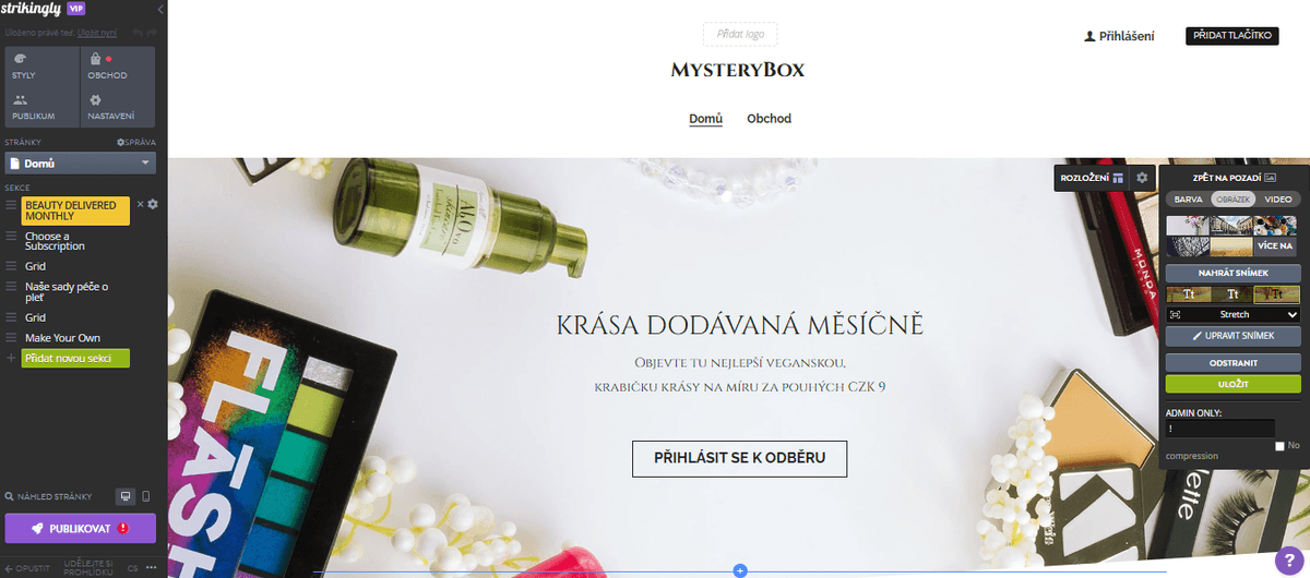 Úžasně editor webových stránek Úžasně editor webových stránek