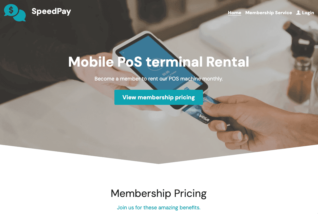 Plantilla SpeedPay de Strikingly Plantilla SpeedPay de Strikingly