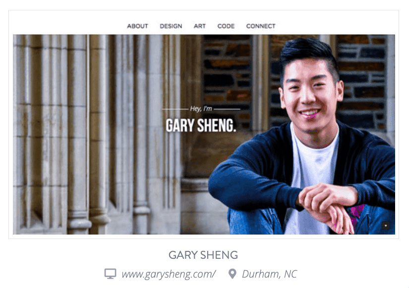 Dominio personal de Gary Sheng Dominio personal de Gary Sheng