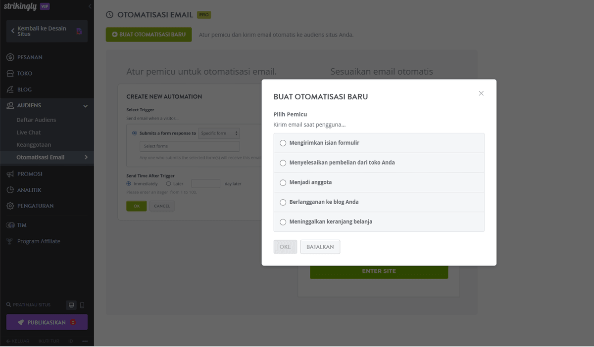 Buat Corong Pemasaran Digital di Strikingly - Tindak Lanjut Email Buat Corong Pemasaran Digital di Strikingly - Tindak Lanjut Email