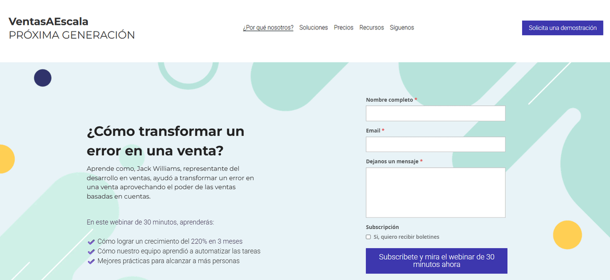 Plantilla de Webinar de 30 Minutos Plantilla de Webinar de 30 Minutos