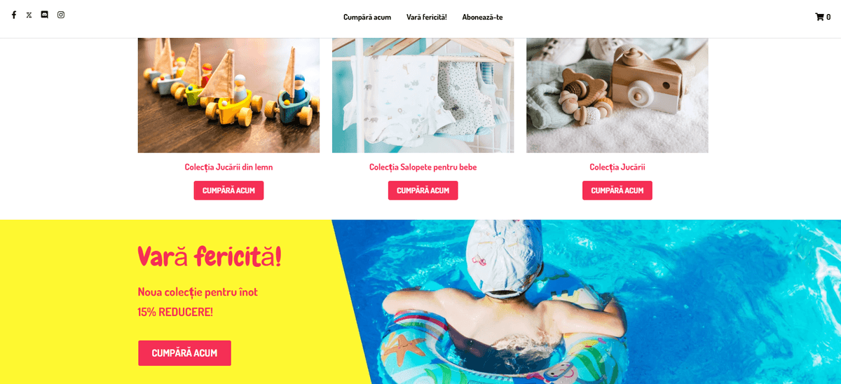 Șablon Magazin Online Peggy Șablon Magazin Online Peggy