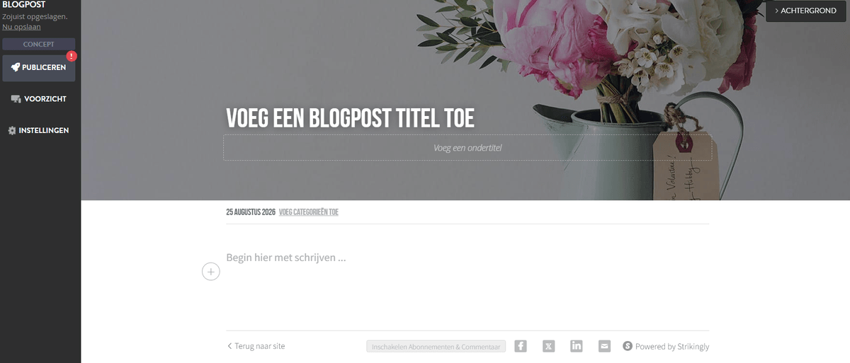 Opvallende blogpostredacteur Opvallende blogpostredacteur