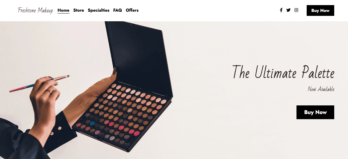 Internetový obchod s kosmetikou Freshtone od Strikingly Internetový obchod s kosmetikou Freshtone od Strikingly