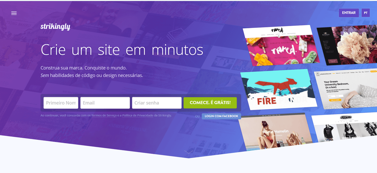 Página de destino impressionante Página de destino impressionante