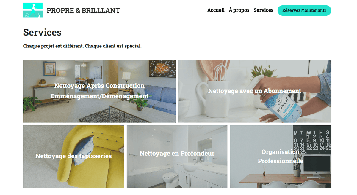 Présentation de la liste des services avec des sections extensibles pour une meilleure navigation Présentation de la liste des services avec des sections extensibles pour une meilleure navigation