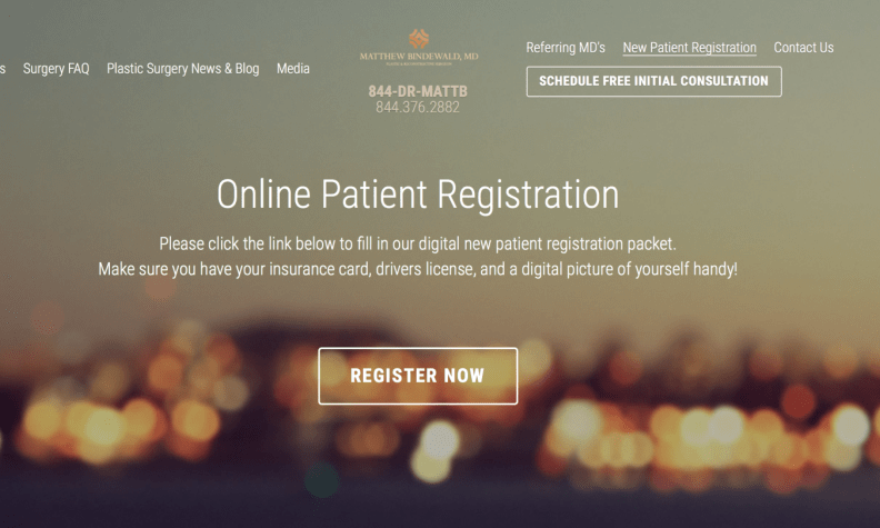 HIPAA-compliant digital online patient registration HIPAA-compliant digital online patient registration