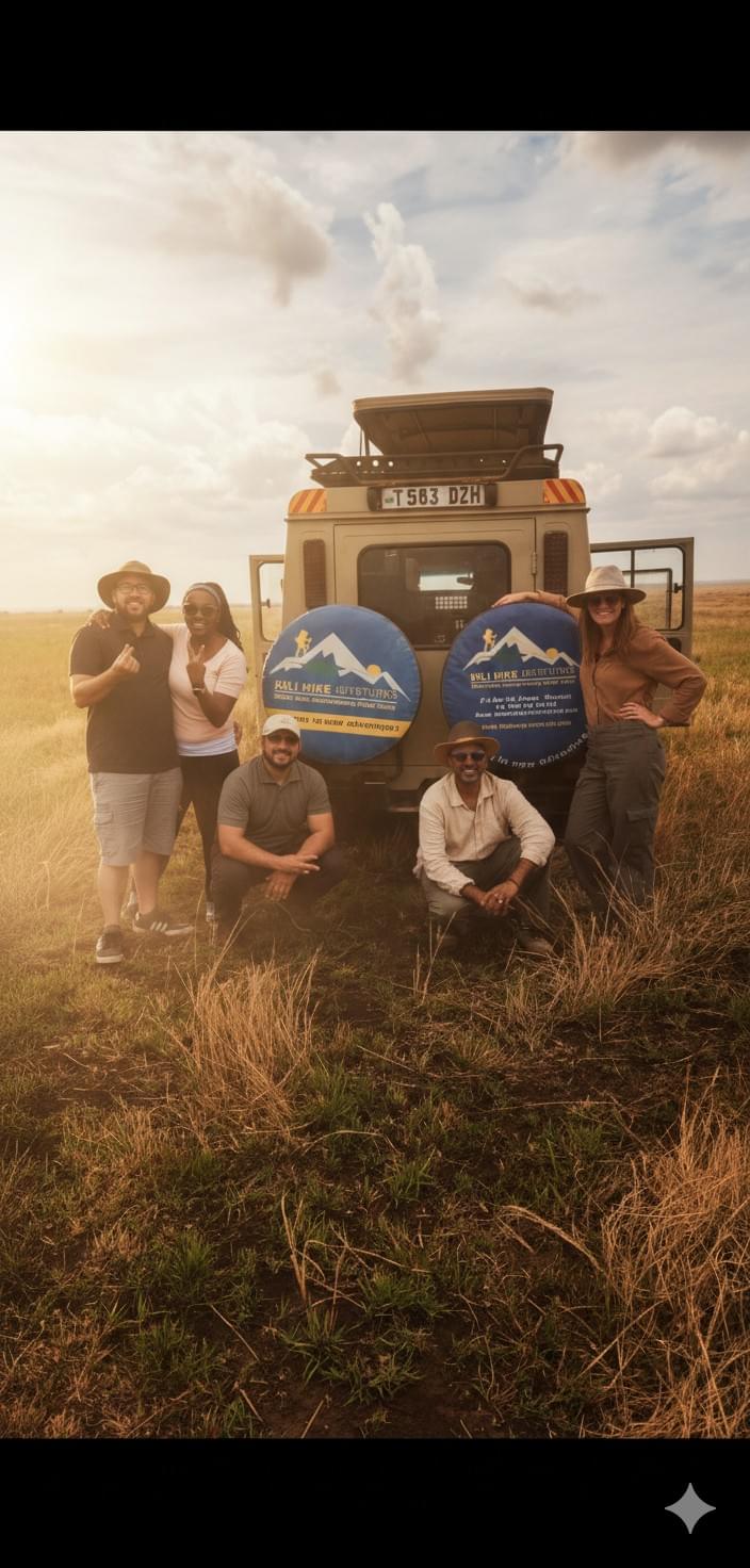 Kilihike adventure guide and amazing Travellers on a safari Kilihike adventure guide and amazing Travellers on a safari