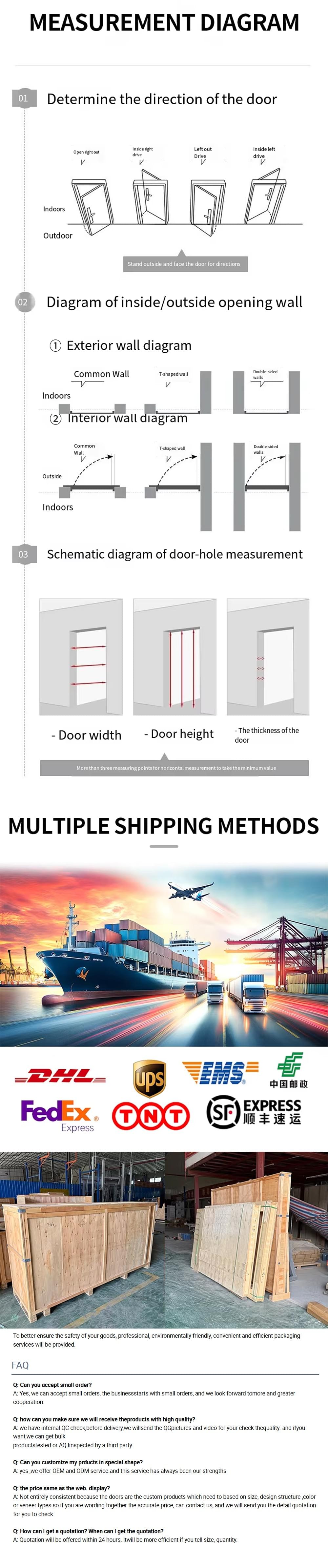Xindi Premium 304 Stainless Steel Security Entry Door-